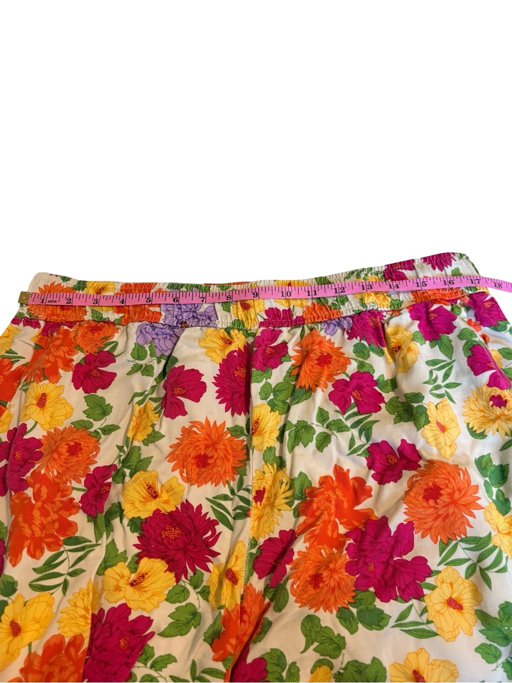 Jules & Leopold Floral Wide Leg Culottes | Retro Summer Pants XL - Picture 7 of 9